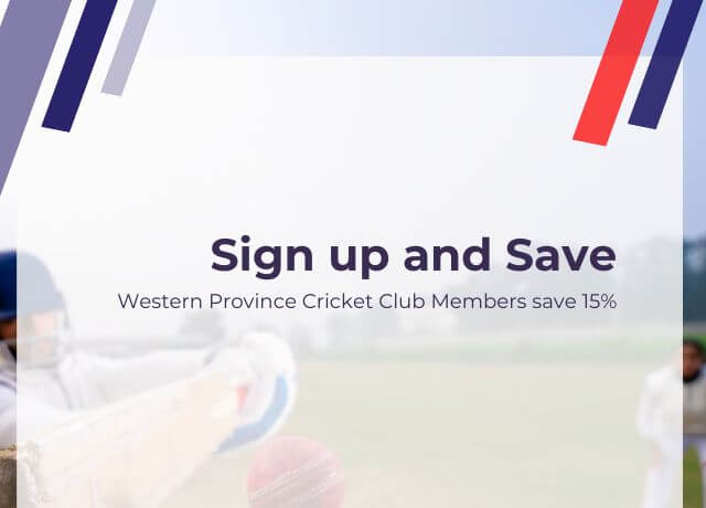 Western Province Cricket Club Members save 15% on fees